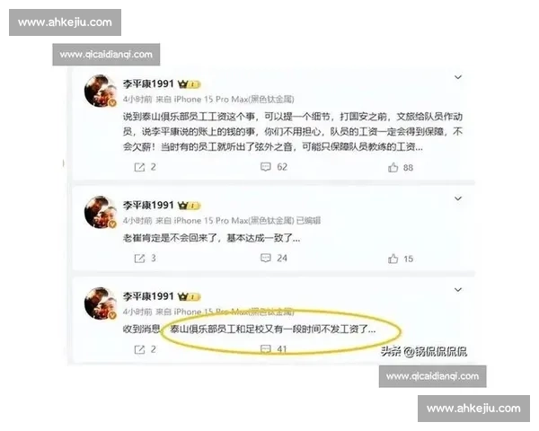 山东泰山账上仅剩 23 万!李平康曝 6 月 30 日晚现金流告急 山东泰山账上仅剩 23 万!李平康曝 6 月 30 日晚现金流告急